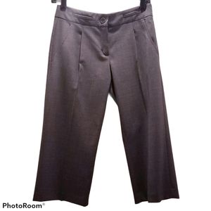 BCBGMaxAzria Women's Size 0 Pant Gray Wool Crop Dress Pants